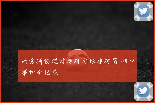 西蒙斯伤退时与对方球迷对骂 粗口事件全记录